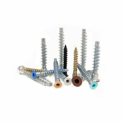 काउंटरसंक वुडन कैबिनेट स्क्रू स्व-टैपिंग 2.9mm M6*50 M7*28 फ्लैट हेड हेक्सागोनल स्व-टैपिंग स्क्रू