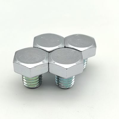 भारी मशीनरी और निर्माण के लिए उच्च शक्ति वाले हेक्स हेड बोल्ट थोक या छोटे पैकों में सादे फिनिश हार्डवेयर