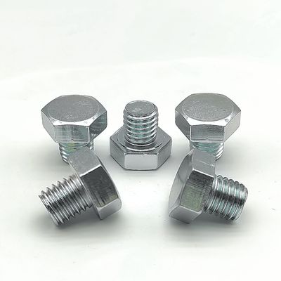 भारी मशीनरी और निर्माण के लिए उच्च शक्ति वाले हेक्स हेड बोल्ट थोक या छोटे पैकों में सादे फिनिश हार्डवेयर