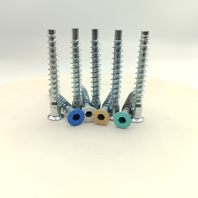 स्टेनलेस स्टील M5 सेल्फ-टैपिंग स्क्रू जिंक प्लेटेड फ्लैट हेड, 100 का पैक