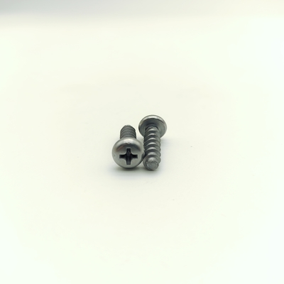 M6x18 जिंक प्लेटेड बटन हेड सेल्फ-टैपिंग स्क्रूज़ फिलिप्स ड्राइव