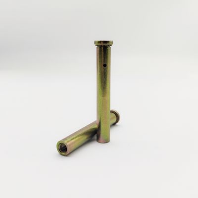Flat Head Blind Hole Press-in Rivet Nut Column - Serrated Knurl - Yellow Zinc Plated 304 SS - M4 to M8