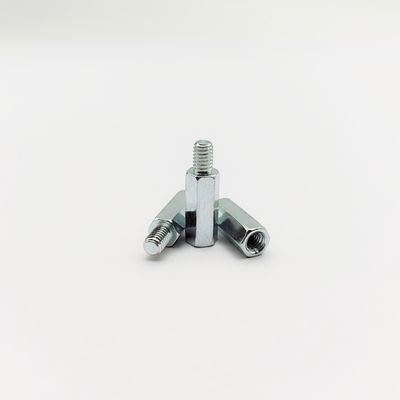 भारी शुल्क पुरुष-महिला हेक्स स्टैंडऑफ़ स्क्रू - औद्योगिक ग्रेड - नीला-जस्ता चढ़ाया हुआ - M4 से M10