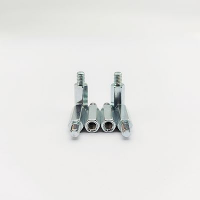 भारी शुल्क पुरुष-महिला हेक्स स्टैंडऑफ़ स्क्रू - औद्योगिक ग्रेड - नीला-जस्ता चढ़ाया हुआ - M4 से M10