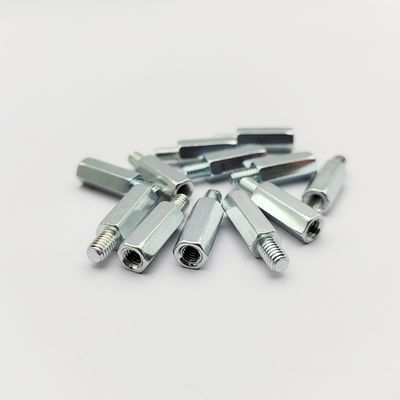 भारी शुल्क पुरुष-महिला हेक्स स्टैंडऑफ़ स्क्रू - औद्योगिक ग्रेड - नीला-जस्ता चढ़ाया हुआ - M4 से M10