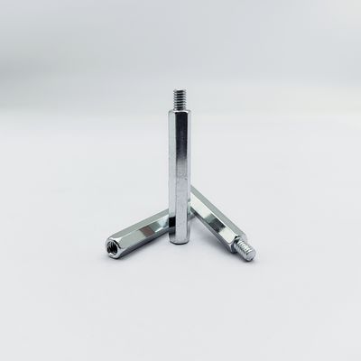 स्टेनलेस स्टील हेक्स स्टैंडऑफ स्क्रू M4-M12 10-100mm नीला-जस्ता चढ़ाया हुआ