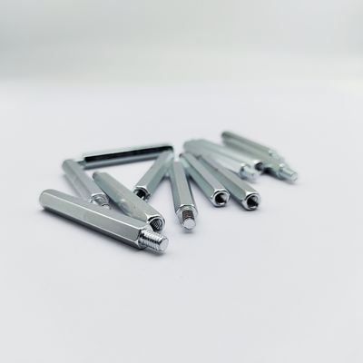 स्टेनलेस स्टील हेक्स स्टैंडऑफ स्क्रू M4-M12 10-100mm नीला-जस्ता चढ़ाया हुआ