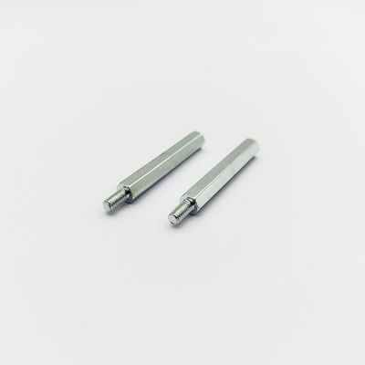 A4-80 स्टेनलेस स्टील हेक्स स्टैंडऑफ M3-M8, 31 मिमी लंबाई, ब्लू-जंक प्लेटिंग