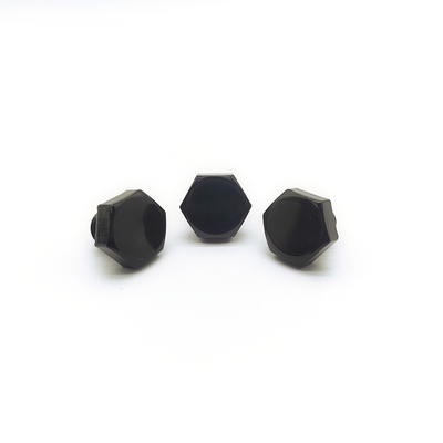 M8x1.25mm स्टेनलेस स्टील हेक्स बोल्ट 12.3mm ब्लैक इलेक्ट्रोप्लाटेड