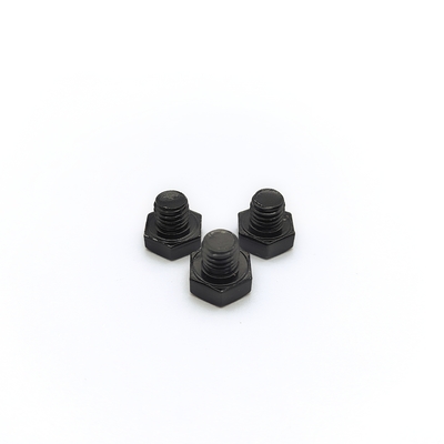 M8x1.25mm स्टेनलेस स्टील हेक्स बोल्ट 12.3mm ब्लैक इलेक्ट्रोप्लाटेड