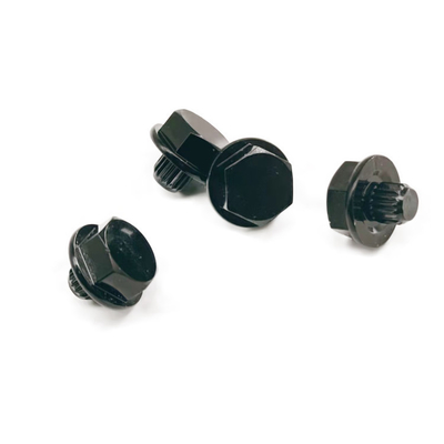 SUS304 क्रोम व्हील रिवेट्स 3.25g वजन, व्हील रिवेट्स ब्लैक HEX12.5x13.2