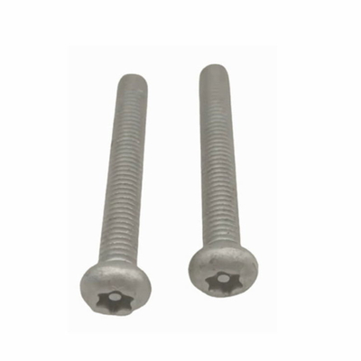 कोर के साथ ANSIEDIO M4 Torx सॉकेट बटन मशीन स्टेनलेस स्टील पैन हेड स्क्रू