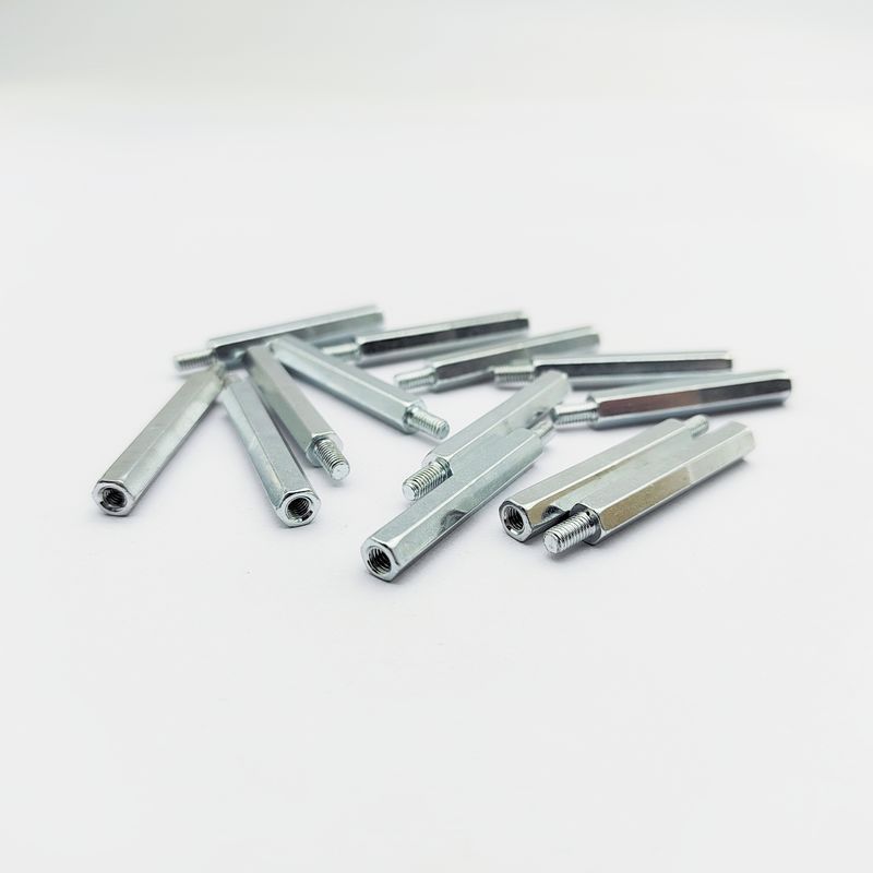 A4-80 स्टेनलेस स्टील हेक्स स्टैंडऑफ M3-M8, 31 मिमी लंबाई, ब्लू-जंक प्लेटिंग