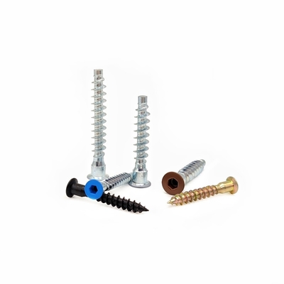काउंटरसंक वुडन कैबिनेट स्क्रू स्व-टैपिंग 2.9mm M6*50 M7*28 फ्लैट हेड हेक्सागोनल स्व-टैपिंग स्क्रू